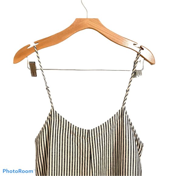 Ali Golden Linen wide leg jumpsuit overalls - Picture 7 of 13